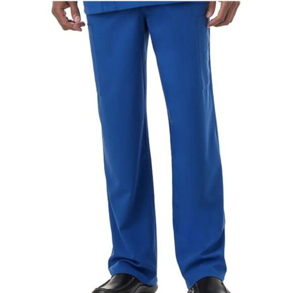 JOCKEY Unisex 2X Scrub Top & Bottom Set Wrinkle Resistant V-Neck Royal Blue - Picture 6 of 16